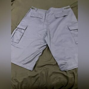 Men's Gray Cargo Shorts